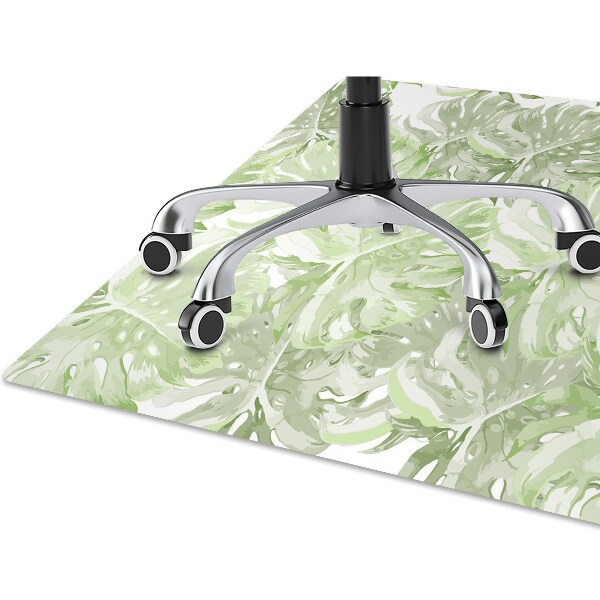 Tapis de chaise de bureau Les feuilles de Monstera