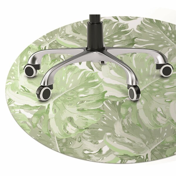 Tapis de chaise de bureau Les feuilles de Monstera
