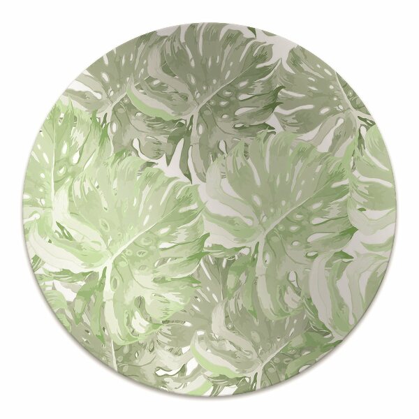 Tapis de chaise de bureau Les feuilles de Monstera