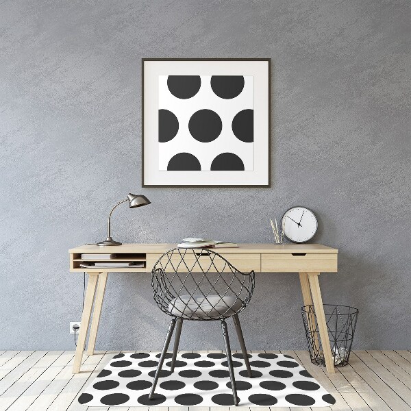 Tapis pour chaise de bureau Motif de points