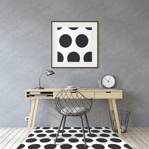 Tapis pour chaise de bureau Motif de points
