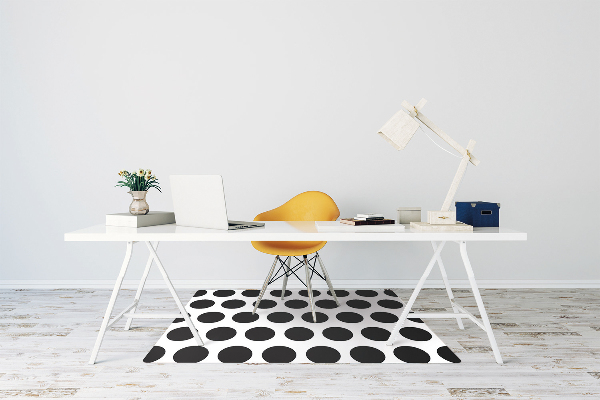 Tapis pour chaise de bureau Motif de points