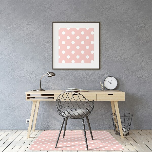 Tapis de chaise Points blancs