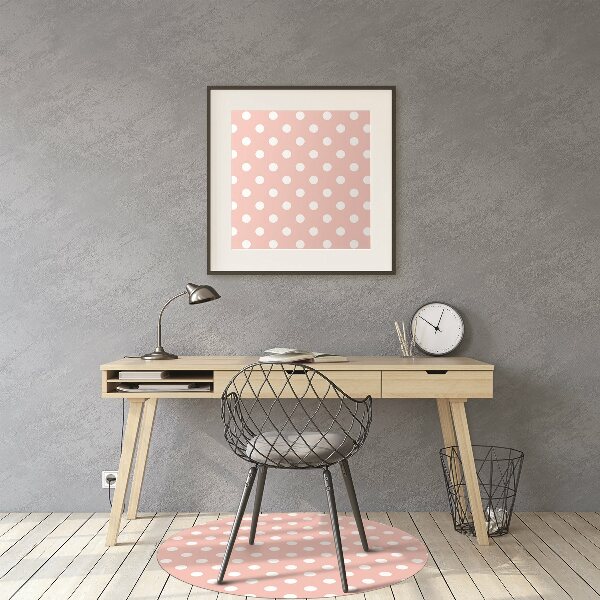 Tapis de chaise Points blancs