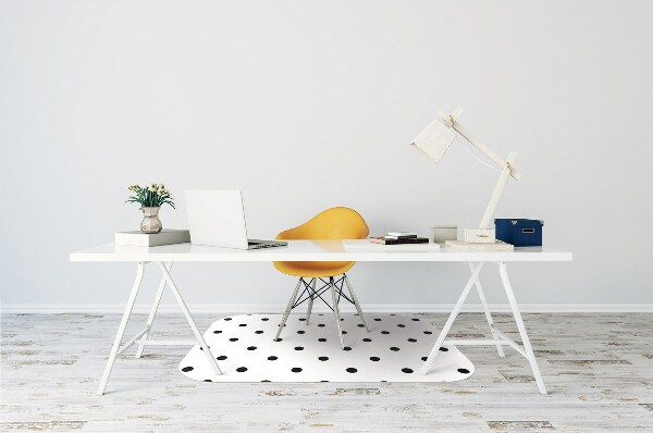 Tapis bureau Points noirs
