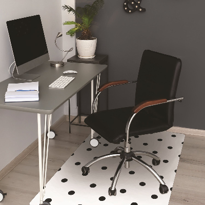 Tapis bureau Points noirs