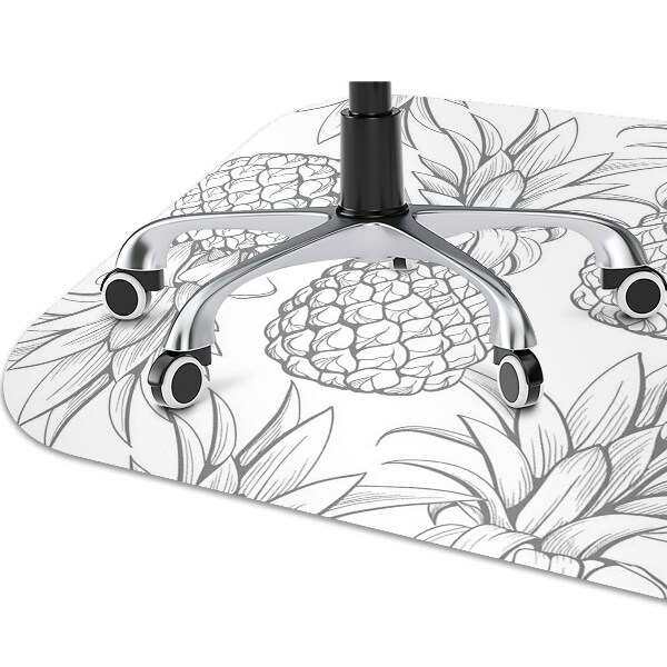 Tapis pour chaise de bureau Motif dans les ananas