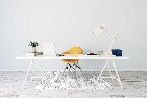 Tapis pour chaise de bureau Motif dans les ananas