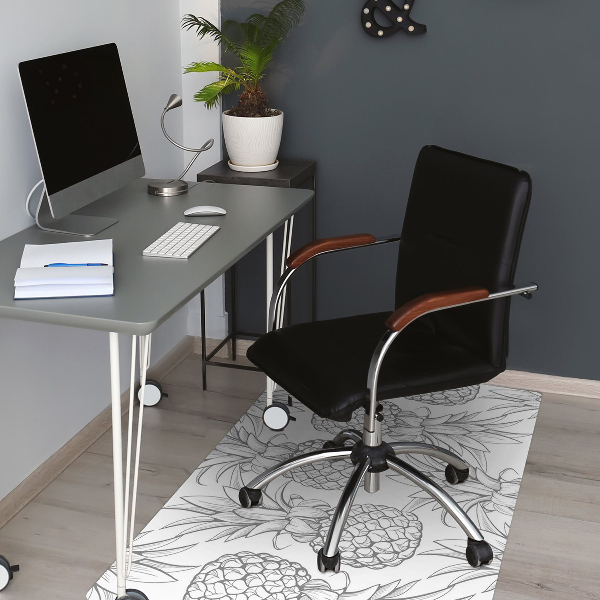 Tapis pour chaise de bureau Motif dans les ananas