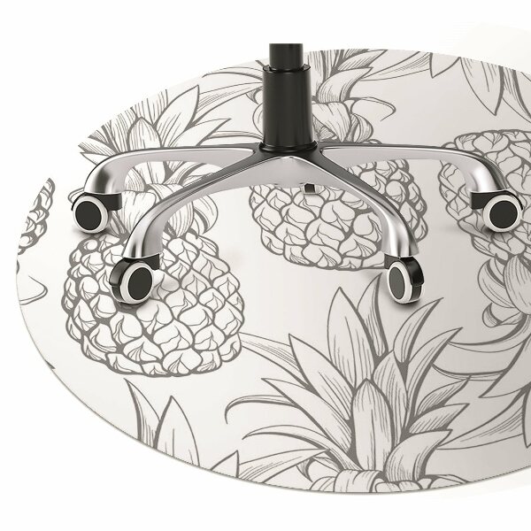 Tapis pour chaise de bureau Motif dans les ananas