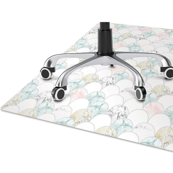 Tapis protège sol Marbre pastel