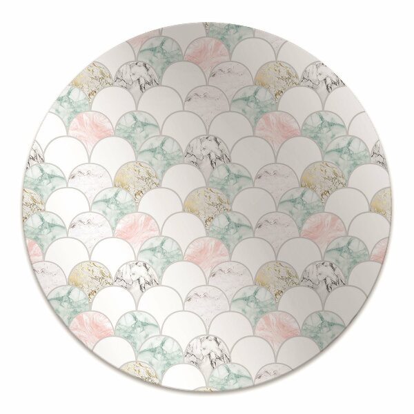 Tapis protège sol Marbre pastel