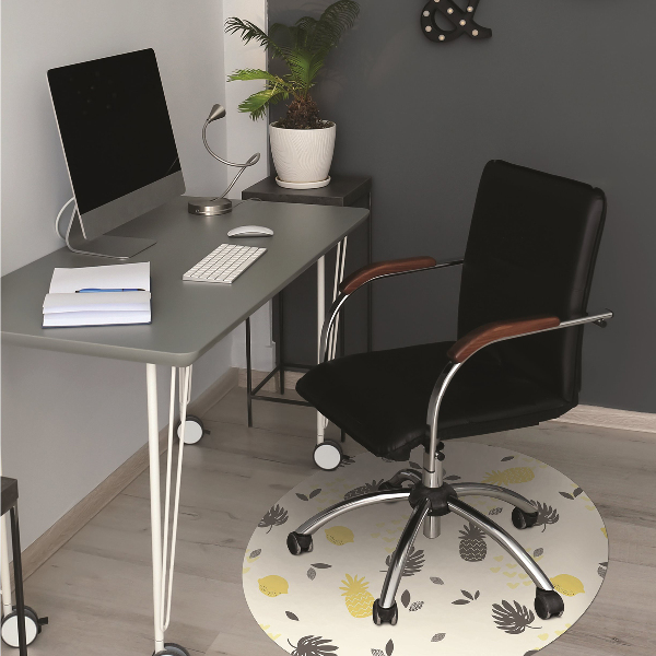 Tapis de chaise de bureau Ananas
