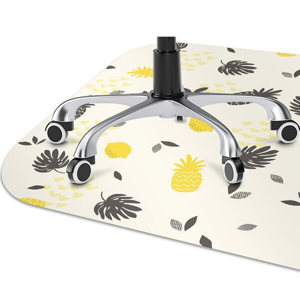 Tapis de chaise de bureau Ananas