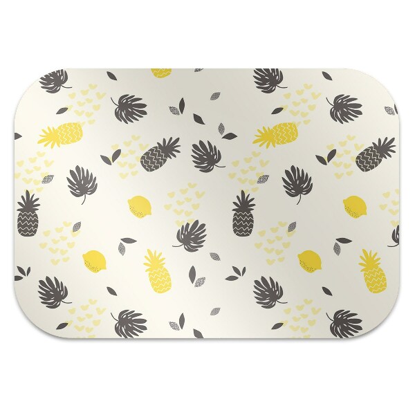 Tapis de chaise de bureau Ananas