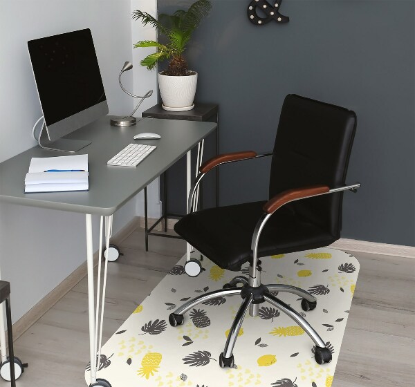 Tapis de chaise de bureau Ananas