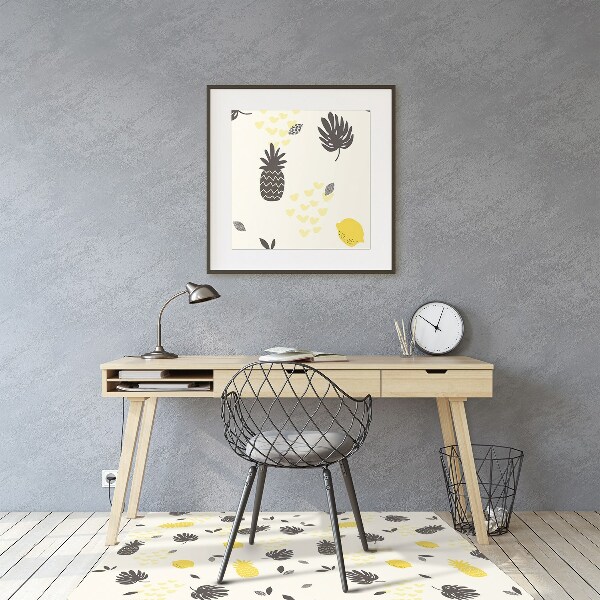 Tapis de chaise de bureau Ananas