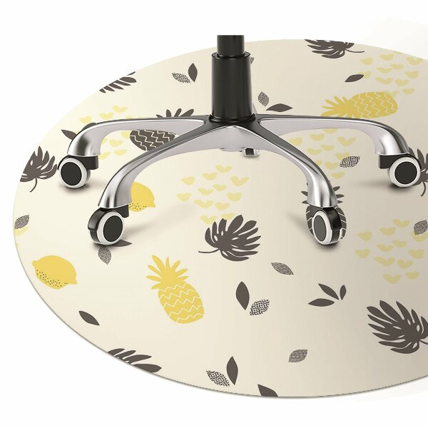 Tapis de chaise de bureau Ananas
