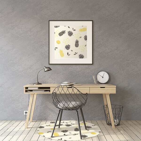 Tapis de chaise de bureau Ananas