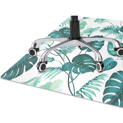 Tapis fauteuil bureau do biura Feuilles tropicales