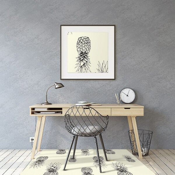 Tapis de chaise Motif d'ananas