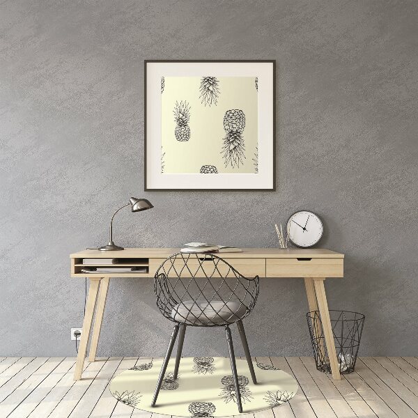 Tapis de chaise Motif d'ananas