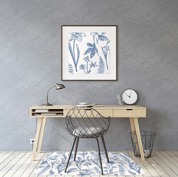 Tapis de chaise Fleurs forestières