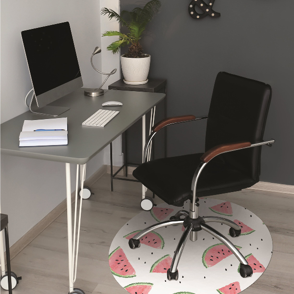 Tapis de chaise de bureau Melon de melon de pluie