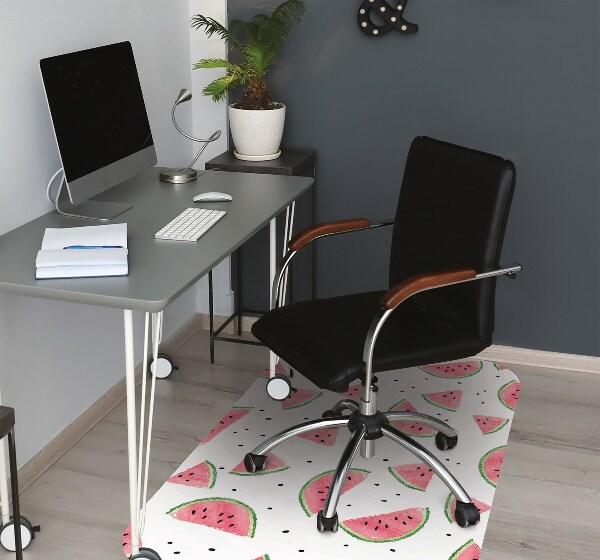 Tapis de chaise de bureau Melon de melon de pluie