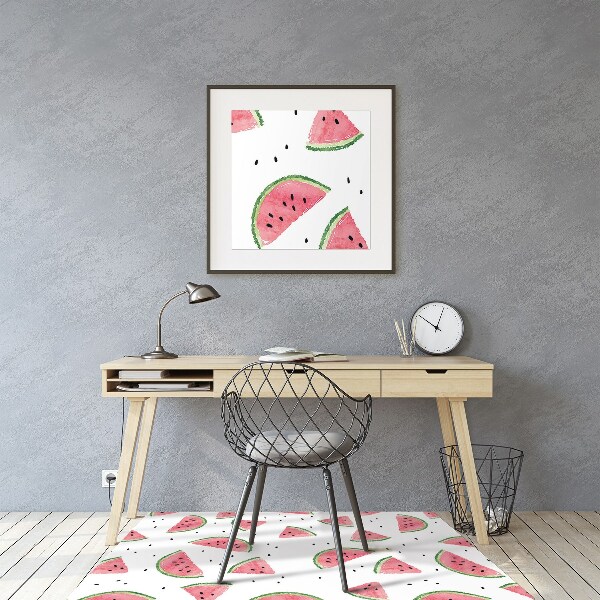 Tapis de chaise de bureau Melon de melon de pluie
