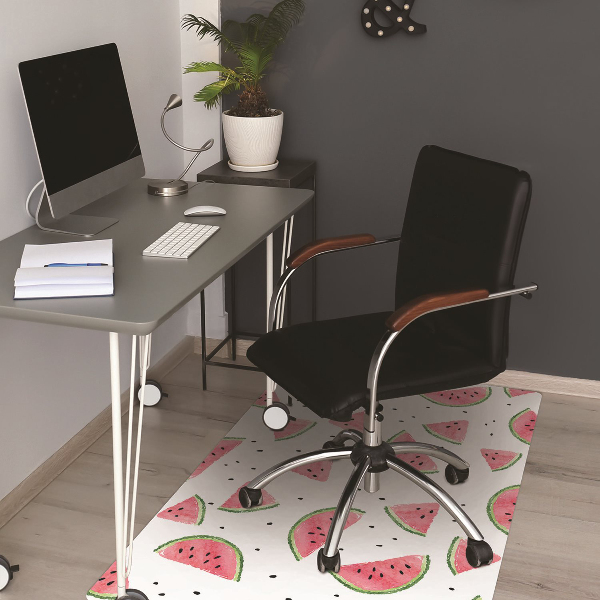 Tapis de chaise de bureau Melon de melon de pluie