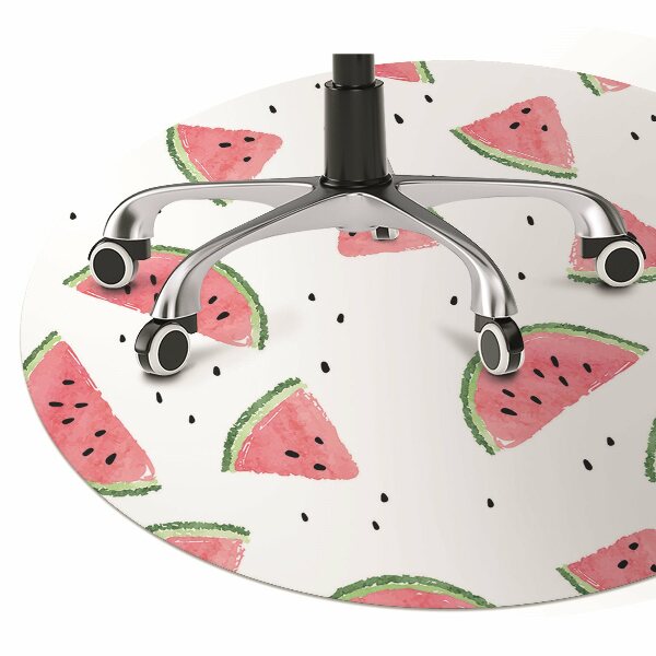 Tapis de chaise de bureau Melon de melon de pluie