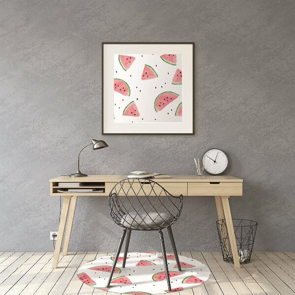 Tapis de chaise de bureau Melon de melon de pluie