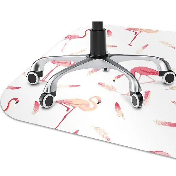 Tapis de chaise de bureau Troupeau de flamants