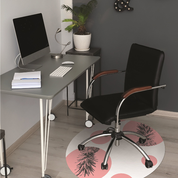 Tapis bureau Ananas rose