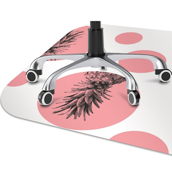Tapis bureau Ananas rose