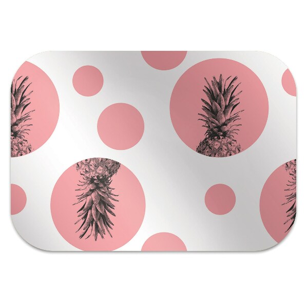 Tapis bureau Ananas rose