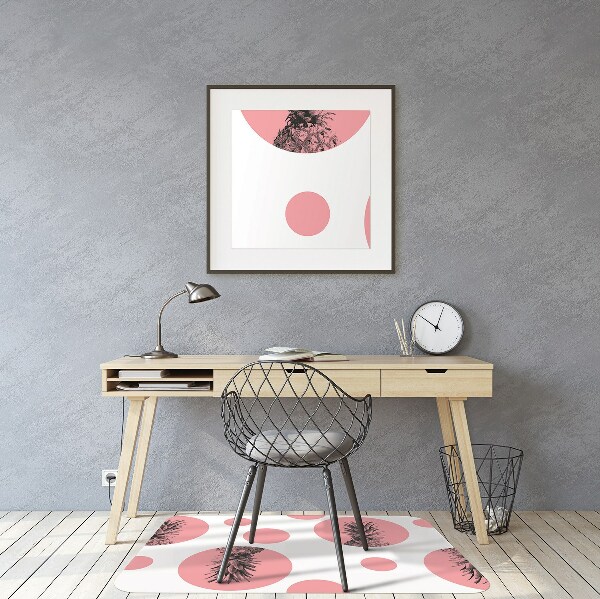 Tapis bureau Ananas rose
