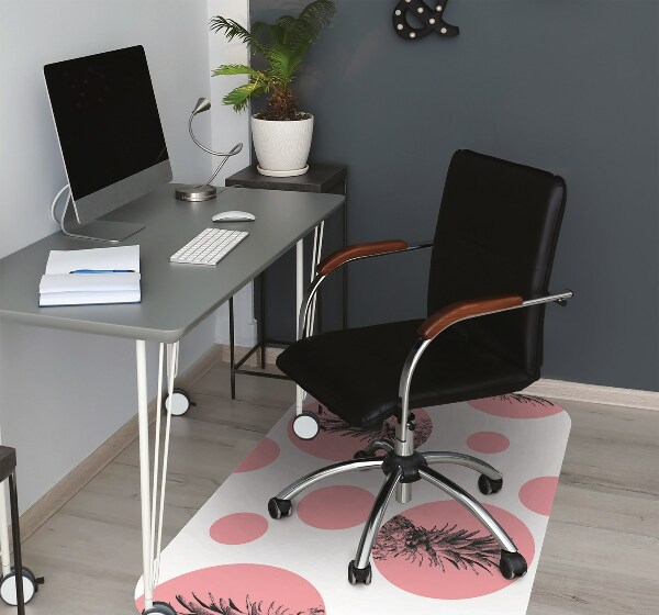 Tapis bureau Ananas rose