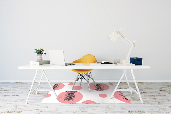 Tapis bureau Ananas rose