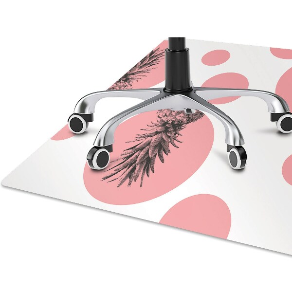 Tapis bureau Ananas rose