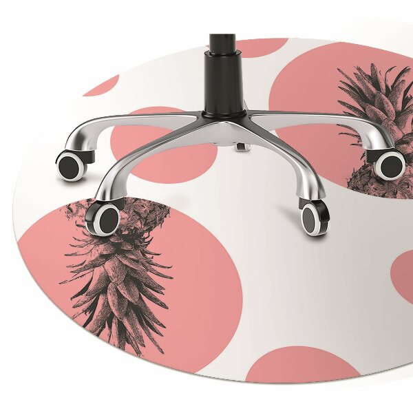 Tapis bureau Ananas rose