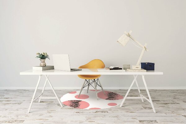Tapis bureau Ananas rose