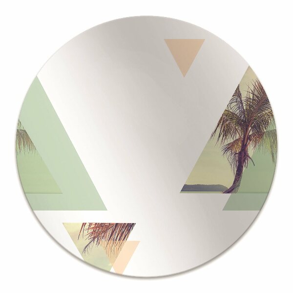 Tapis pour chaise de bureau Palmiers en triangles
