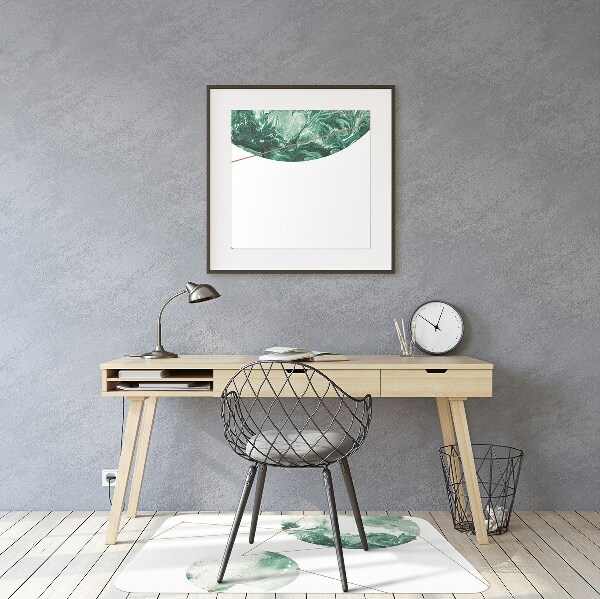 Tapis pour chaise de bureau Lunes de marbre
