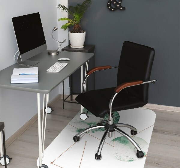 Tapis pour chaise de bureau Lunes de marbre