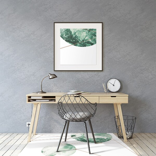 Tapis pour chaise de bureau Lunes de marbre