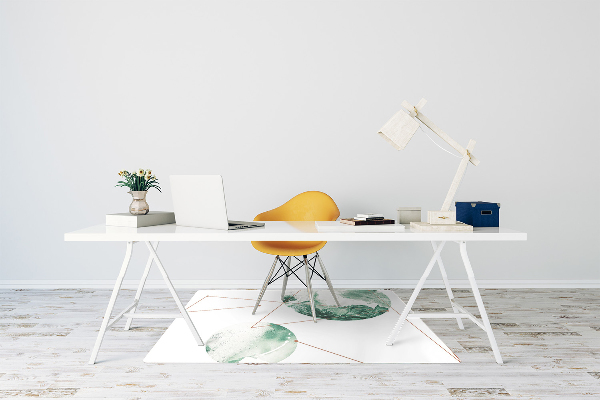 Tapis pour chaise de bureau Lunes de marbre