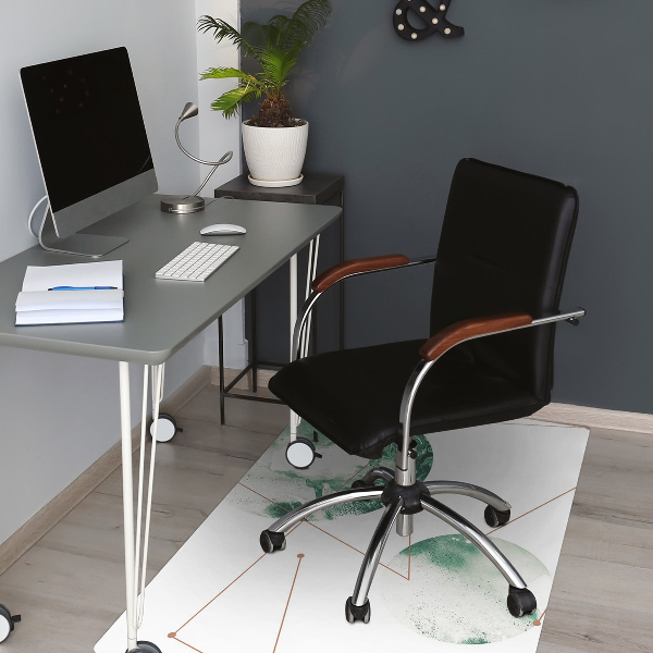 Tapis pour chaise de bureau Lunes de marbre