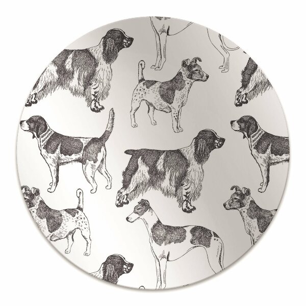 Tapis de chaise de bureau Modèle de chien